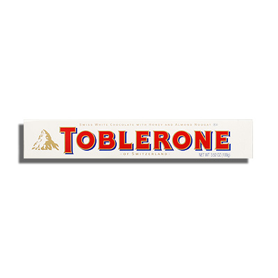 TOBLERONE, WHITE CHOCOLATE WITH HONEY & ALMOND NOUGAT | Bende Inc.