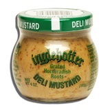 x INGLEHOFFER, DELI MUSTARD WITH GRATED HORSERADISH