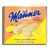 MANNER, LEMON CREAM FILLED WAFERS